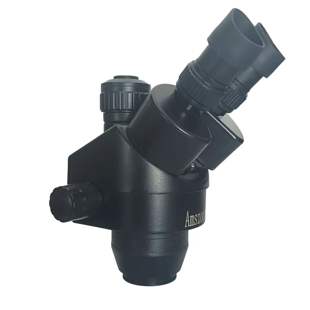 Microscopio da tavolo con zoom stereo trinoculare 7X-45X 3.5X-90X WF20X 0.5X 2.0X Obiettivo ausiliario PCB Saldatura gioielli