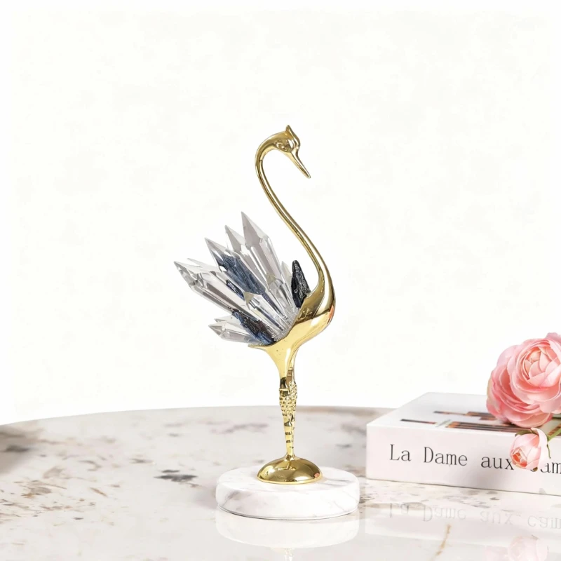 Resin swan high-end art model sculpture home decoration desktop living room sofa ornament
