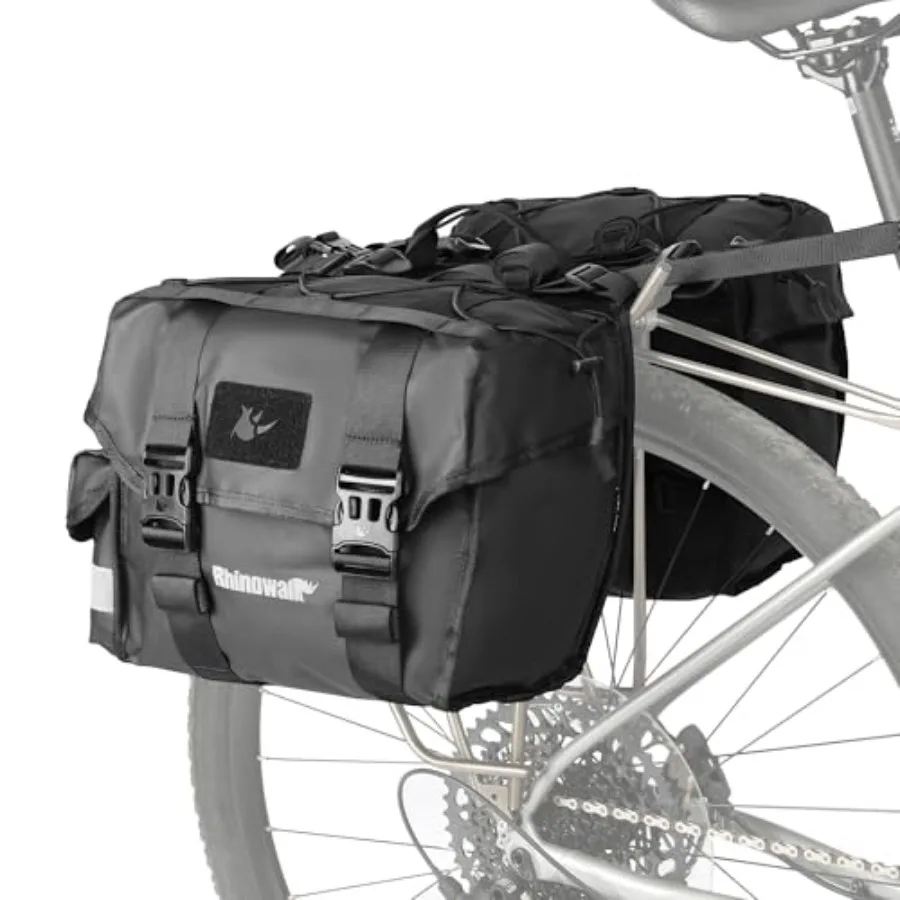 

Bike Pannier Bag for Bicycle Rear Rack Bag 22/40/ Cycling Saddle Bag Luggage Storage Bag for Long Distance with Rain Cover