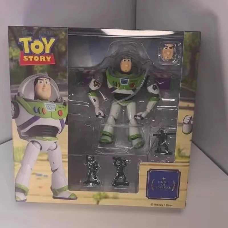 Figura de Acción de Buzz Lightyear de Pixar Kaiyodo Revoltech, Figura Coleccionable Posable de Toy Story, Nueva en Caja, para Fans de Toy Story