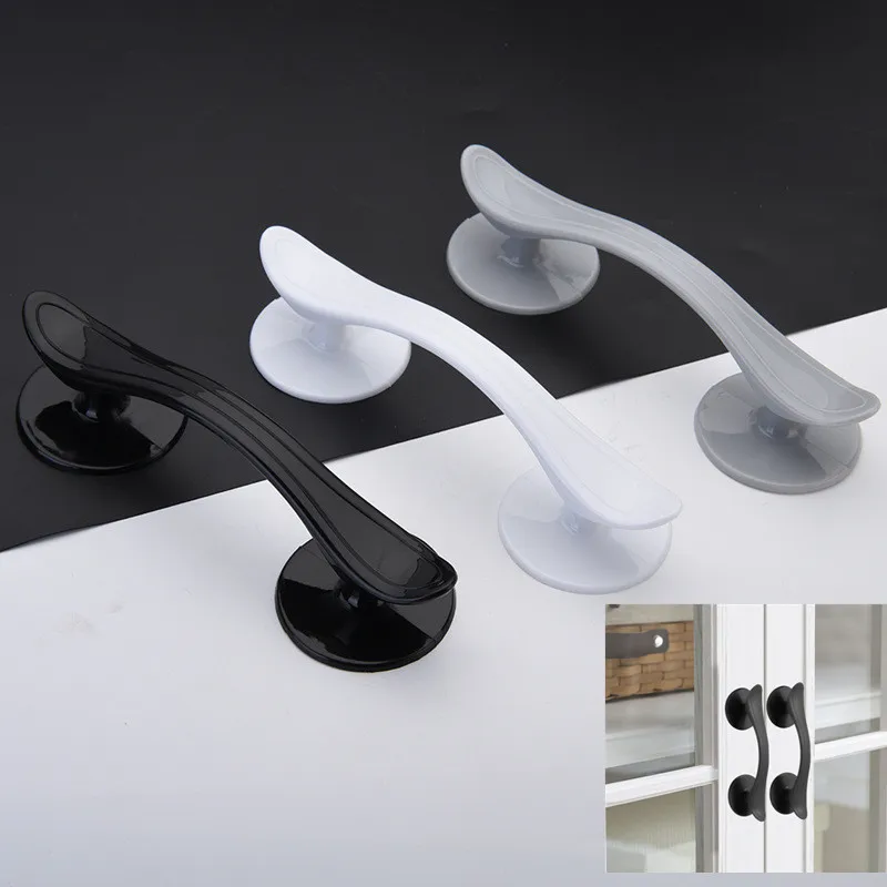 Manopola della maniglia della porta maniglie dell'armadio da cucina porte autoadesive tira incolla perforazione maniglia libera armadio cassetto armadio mobili
