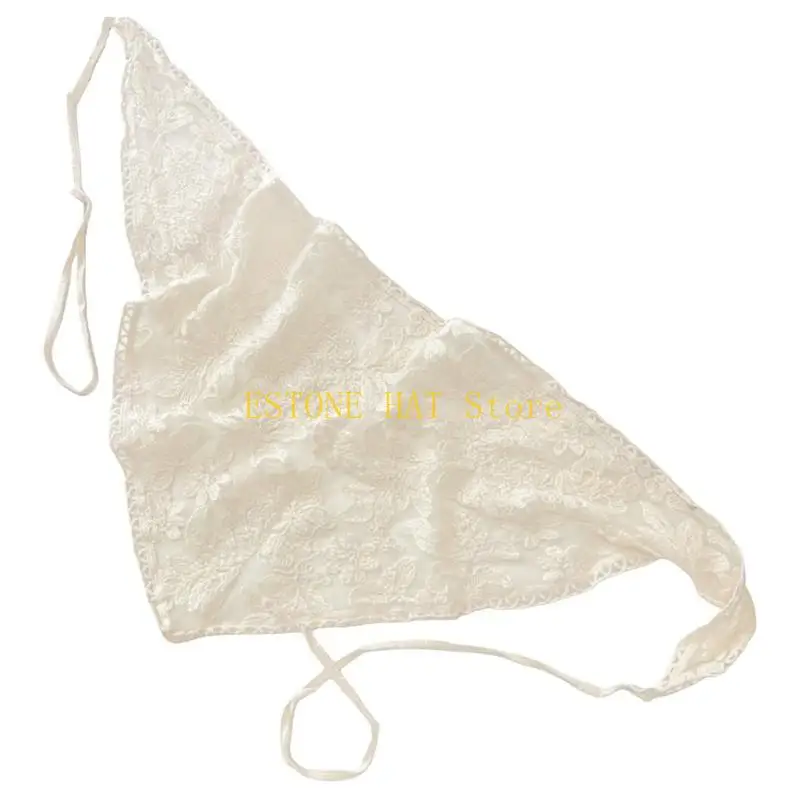 

49MF Hair Band Triangular Scarf French Farm Headscarf Fashion Head Wrap for Casual and Vacation Outfits