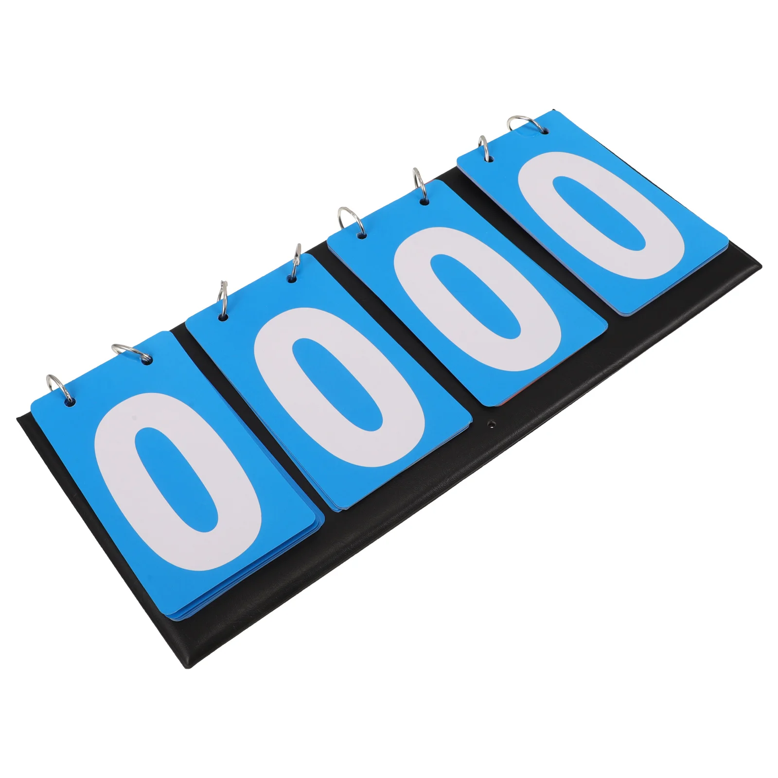 Tabletop Scoreboard Flipper Four Scoreboards Portable Multi Sports Score Scoreboard for Basketball Football (Blue)