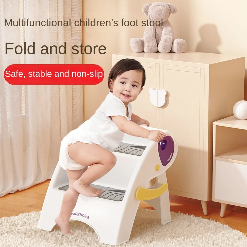 Hxl Baby Hand Washing Bench Hand Washing Stool Ottoman Wash Stool Footstool Height Increasing Stool