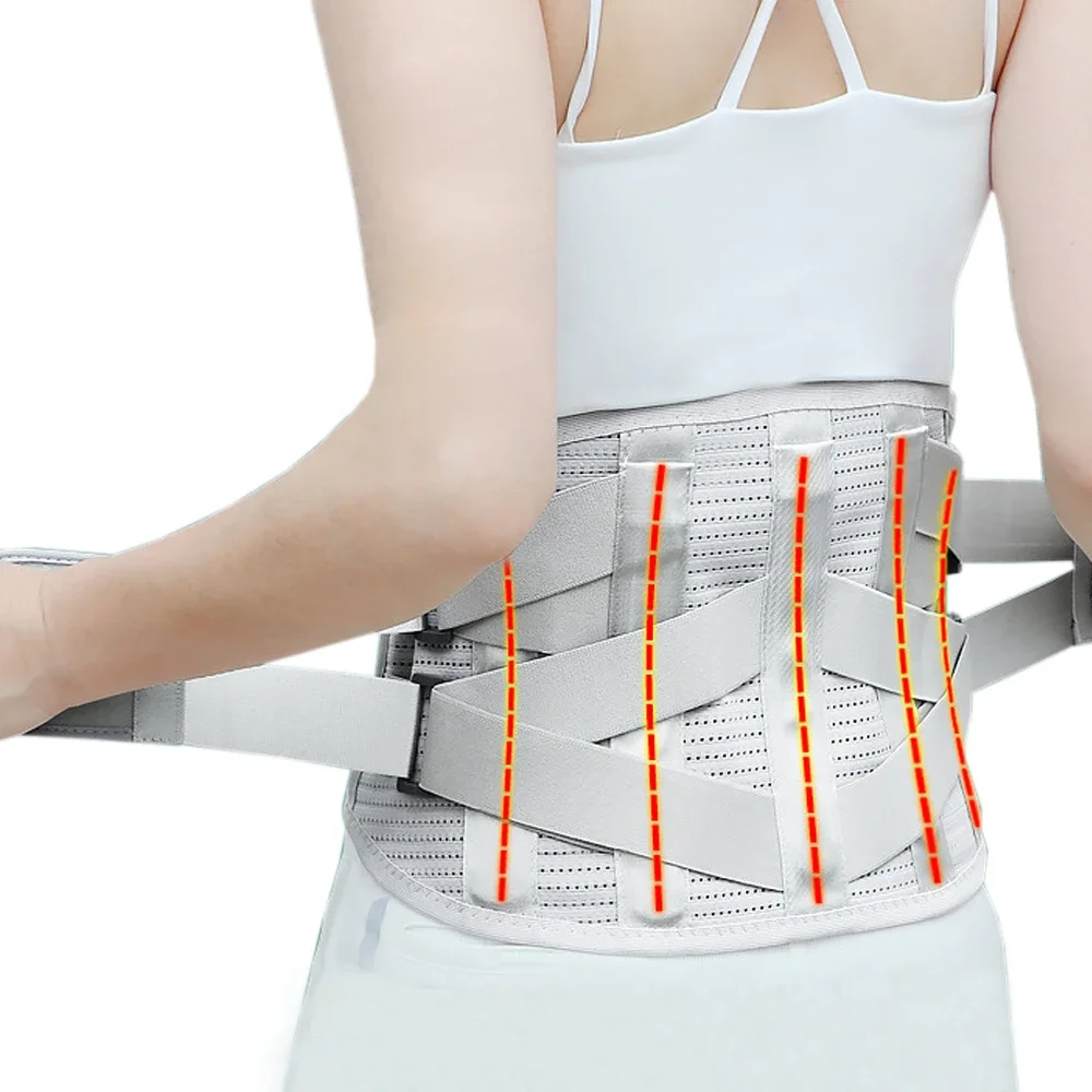 Extra Large Size XXL Men Women Orthopedic Medical Metal Corset Belt Lower Back Support Spine Belt Posture Straightener Back S M