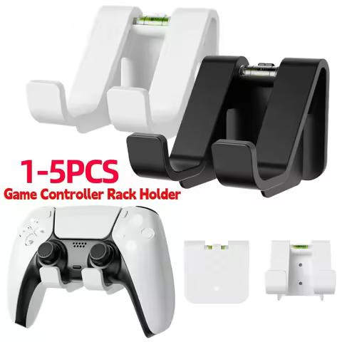 Wall Mount Rack Holder Compatible with PS5 PS4 Switch Xbox Game Controller Hanging Hook Stand Holder Bracket Organizer Hanger