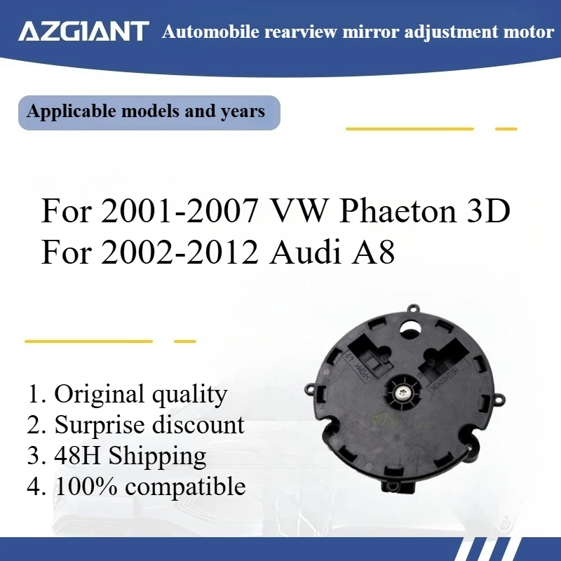 

Azgiant Car rearview mirror lens glass adjustment motor module for 2001-2007 VW Phaeton 3D/2002-2012 Audi A8 Original parts