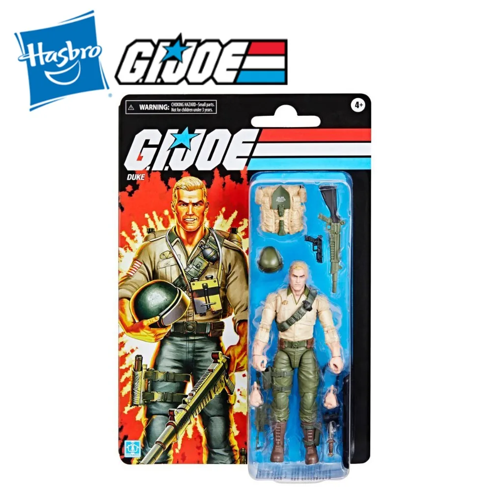 Original Hasbro G.I. Joe Classified Series Cobra Retro Cardback Duke 6inch Action Figure Model Toy Collection Boys Hobby Gifts