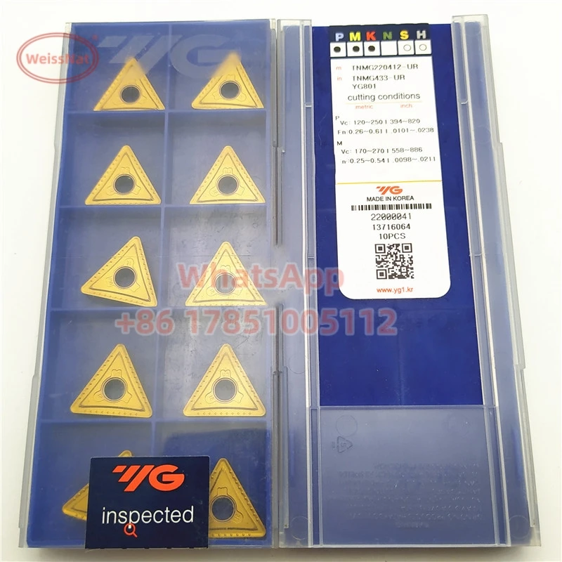 YG-1 TNMG220404 TNMG220408 TNMG220412-UR YG801 Carbide Insert TNMG Inserts