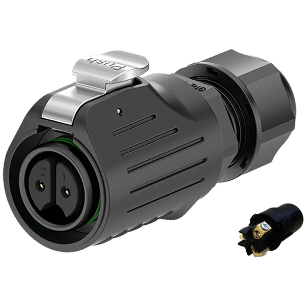 Reverse Mount Waterproof Aviation Connector for Panel Installation 2P 3P 4P 5P IP68 Rated PBT Housing Electrical Interface