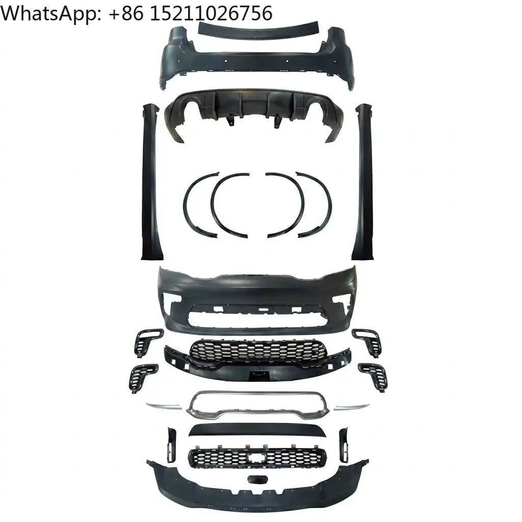 Front Bumper Grille Hood Upgrade Bodykit for Dodge Durango 2011+ Other Body Part Trunk Accessories Car Body Kit