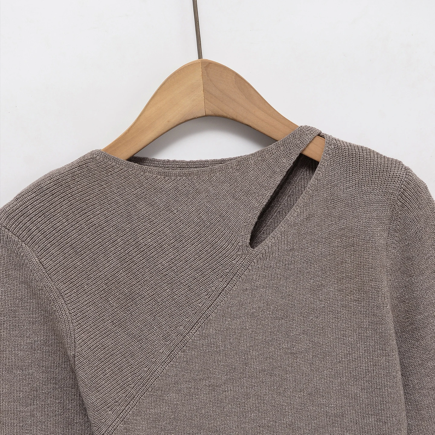 Modny ażurowy sweter z dzianiny z długim rękawem, damski, swobodny, modny, jesień 2025, marka Z, odzież dzianinowa.