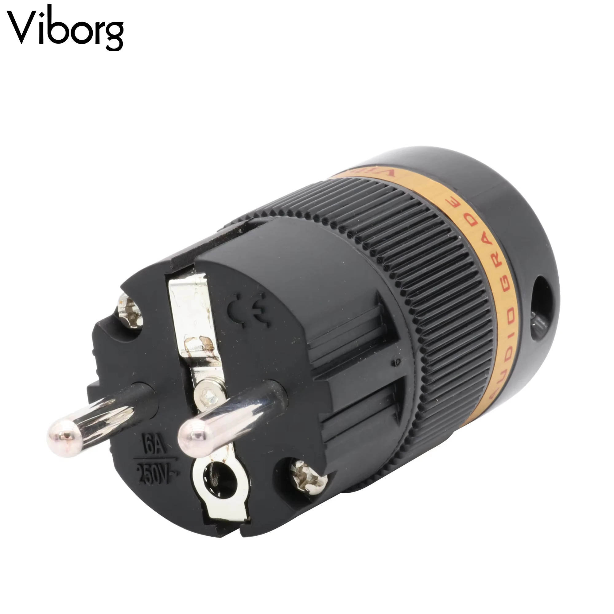 1szt Viborg High End AC Męska wtyczka zasilająca Wersja UE Schuko Złącze przewodu zasilającego Gramofon DAC Komputer PC TV Kabel zasilający audio