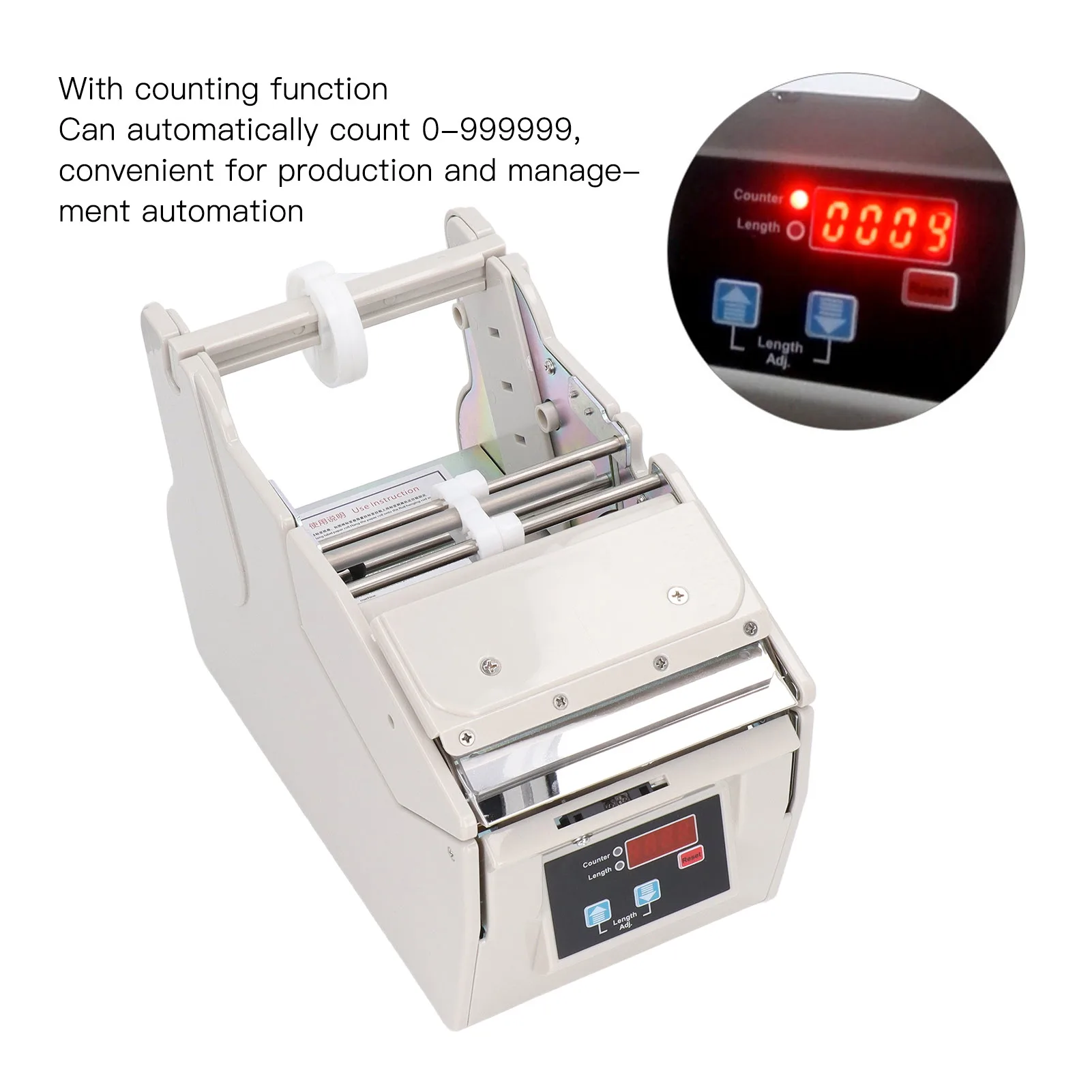 Funzione di conteggio dell'erogatore automatico di etichette Separatore automatico delle etichette Bassa velocità di guasto per l'industria logistica e distribuzione
