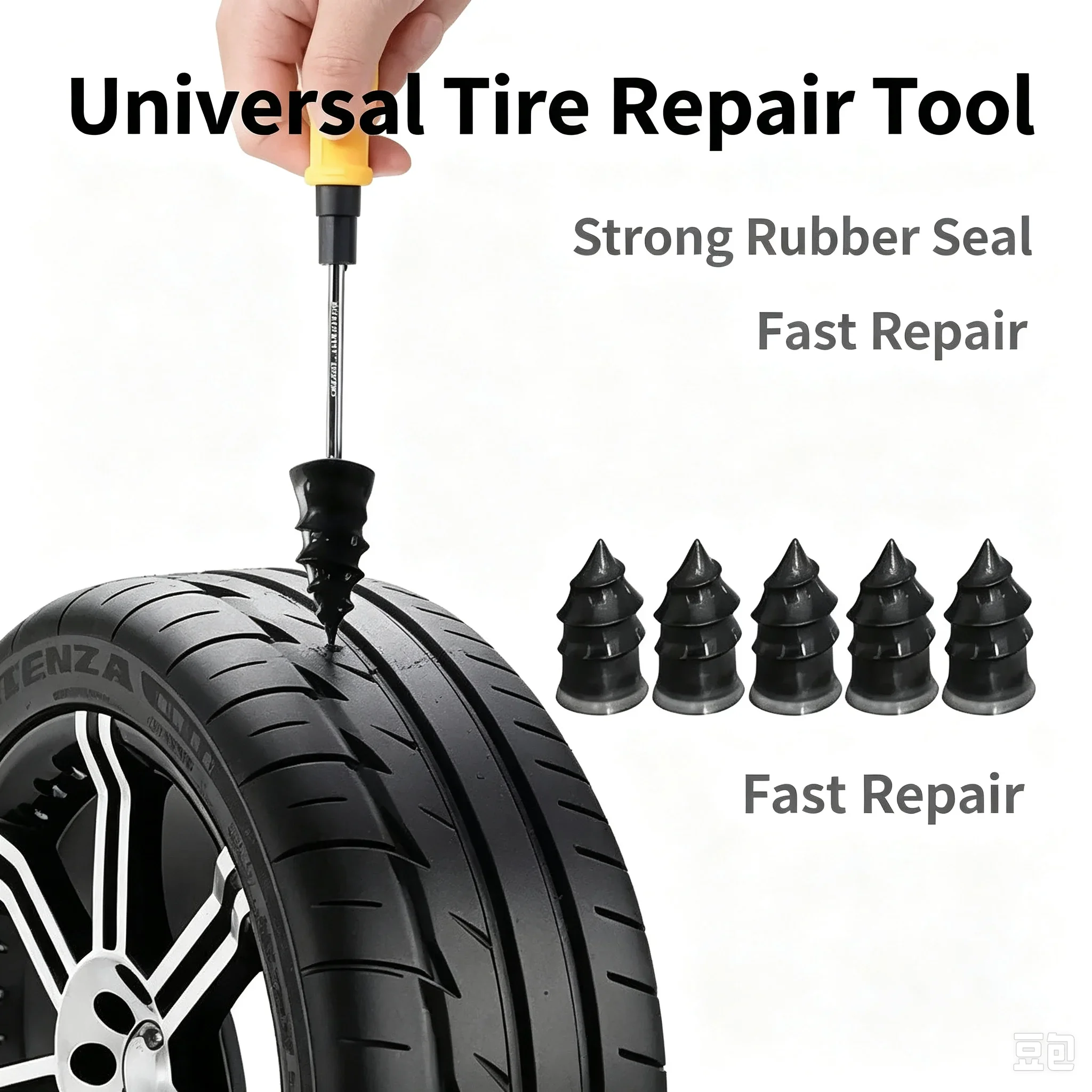 10-300pcs Motorcycle Car Vacuum Tire Repair Rubber Nails Puncture Repair Nails For Truck Scooter Bike Wheel Parts