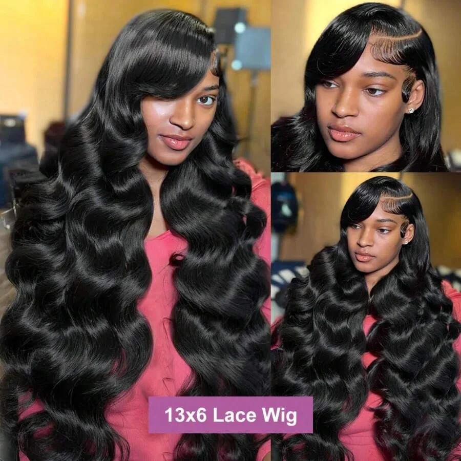30 40 Inch Body Wave Human Hair Wigs 13x6 HD Lace Front Wig Human Hair 13x4  Lace Frontal Wigs 5x5 Glueless Wig For Women image 3