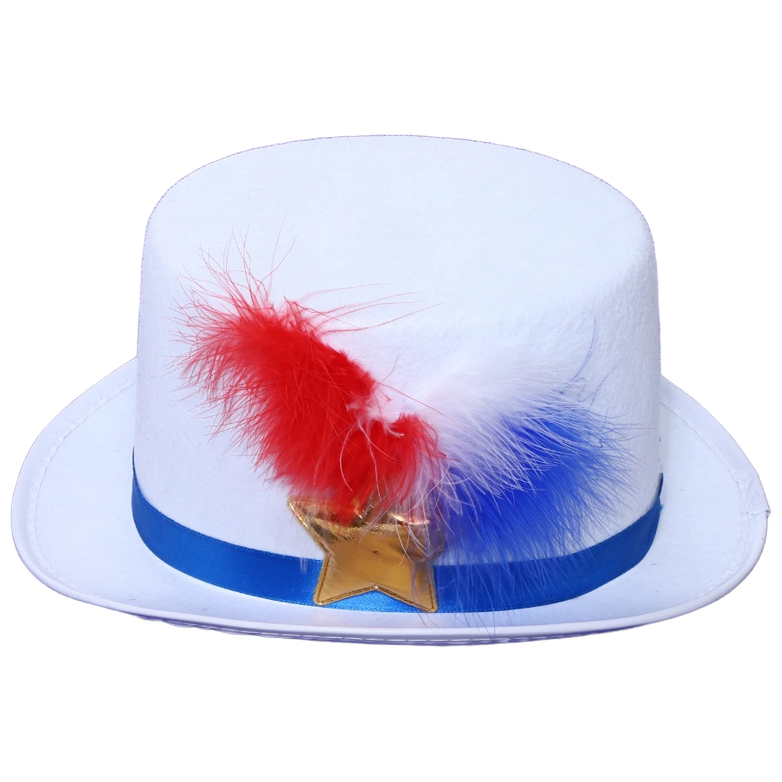 

Elegant Lady Felt Hat Vintage Fedora Hat Ribbon Feather Star Embellished Gentleman Jazz Hats Halloween Masquerade Tea Party Caps