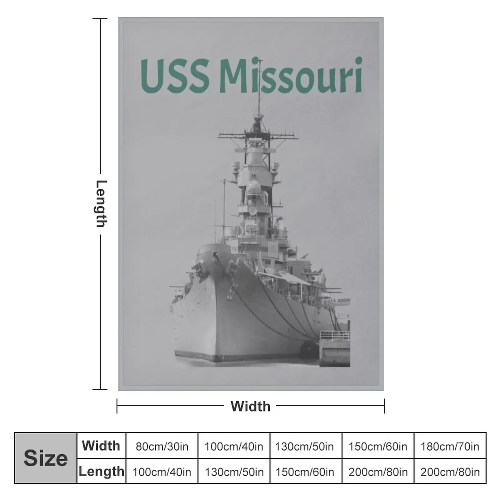 Proud Ship USS Missouri Throw Blanket Vintage heavy to sleep Blankets