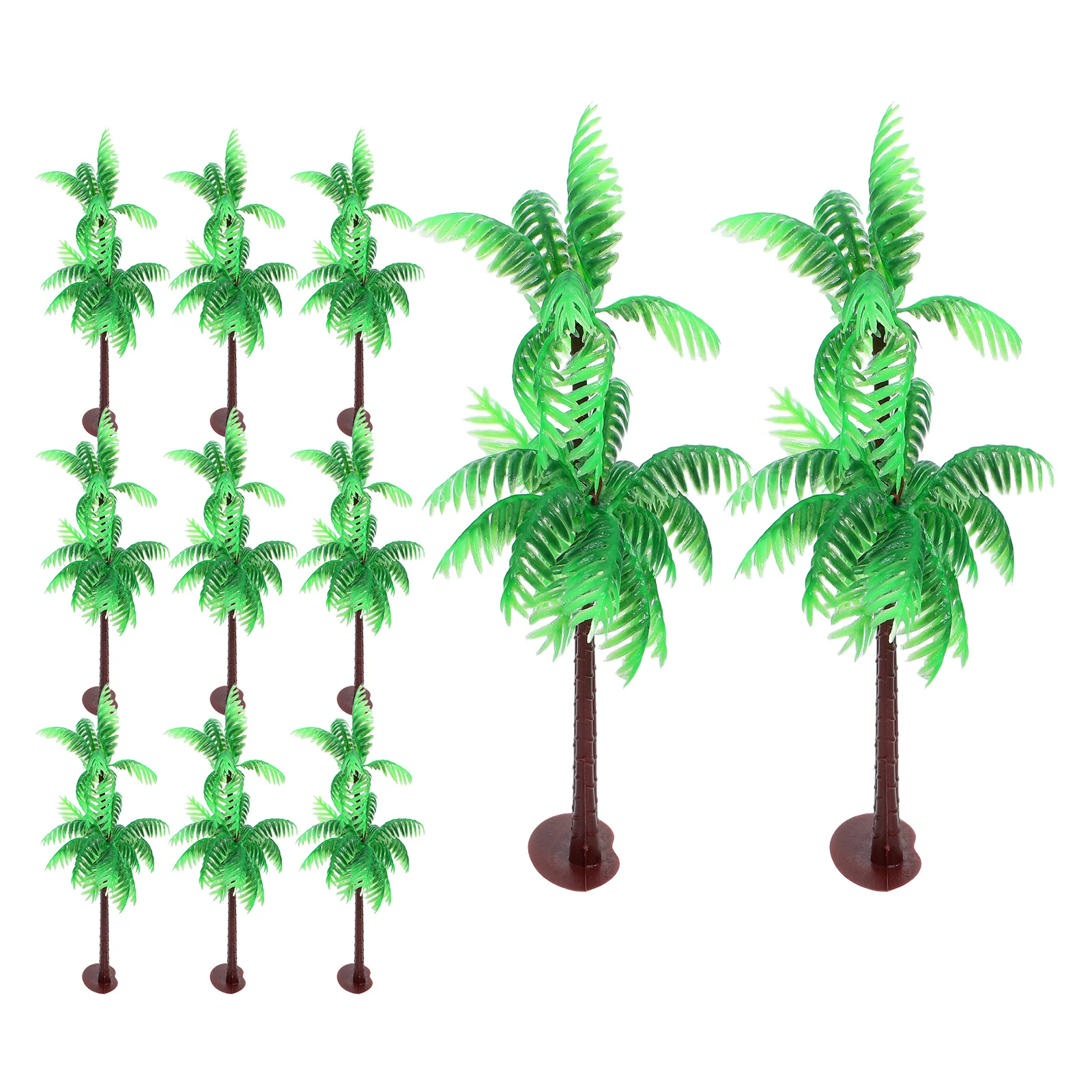 

25Pcs Simulated Coconut Tree Artificial Mini Palm Trees for Aquarium Terrarium Diorama Cake Topper Tropical Party Decor Beach