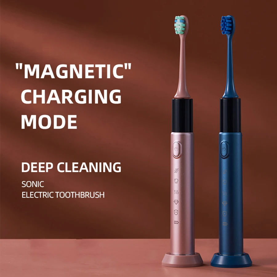 

Интеллектуальная электрическая зубная щетка для взрослых пар. Это звуковая электрическая зубная щетка с магнитным левитанием и 5-режимным режимом,