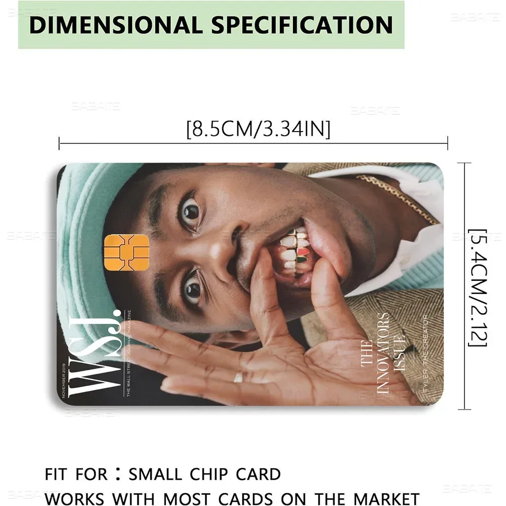 Flower Boy Tyler The Creator Anmie Sticker Film Skin Cover For Credit Card Debit Bank Card Front