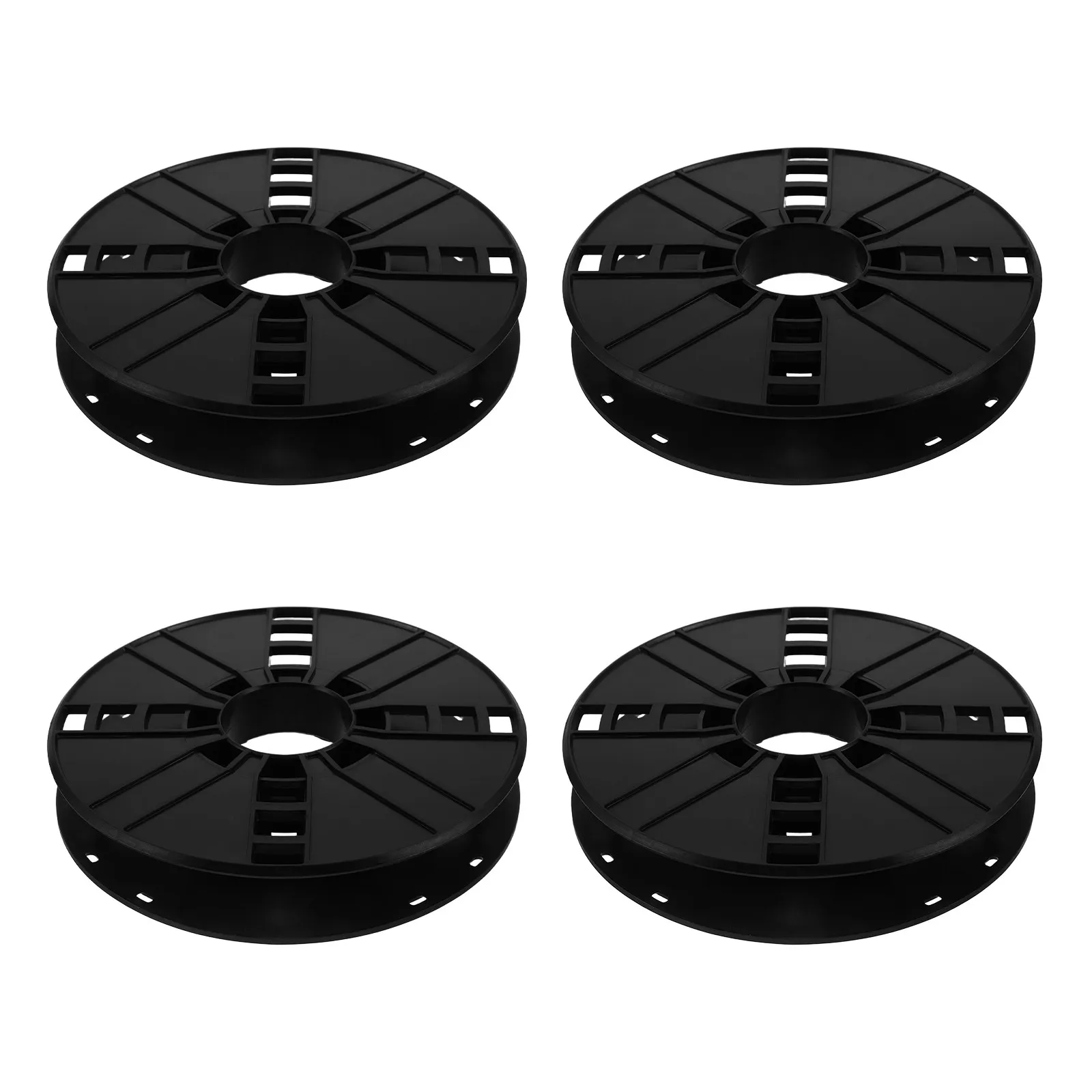 

Набор из 4-х катушек для хранения филамента 3D-принтера, пустые органайзеры для проводов, держатели для катушек, портативное решение для экономии места