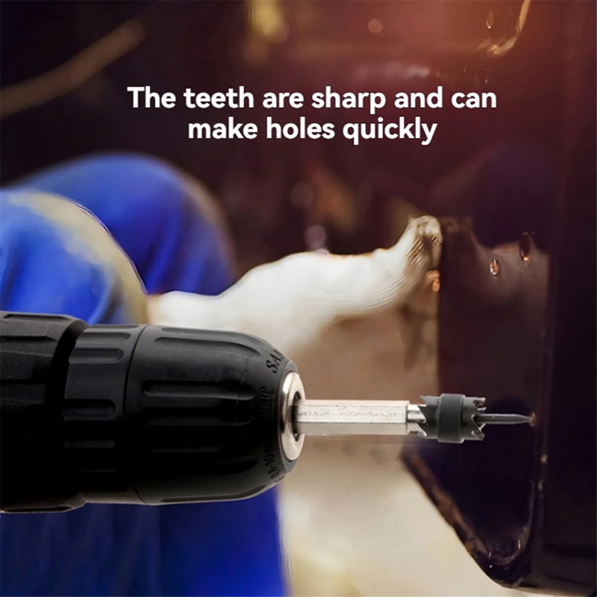 AA25 13pcs Spot Weld Cutter Set,Spot Weld Drill Bits,Hex Shank Sheet Hole Cutters for Power Drills,for Spot Welding Removal