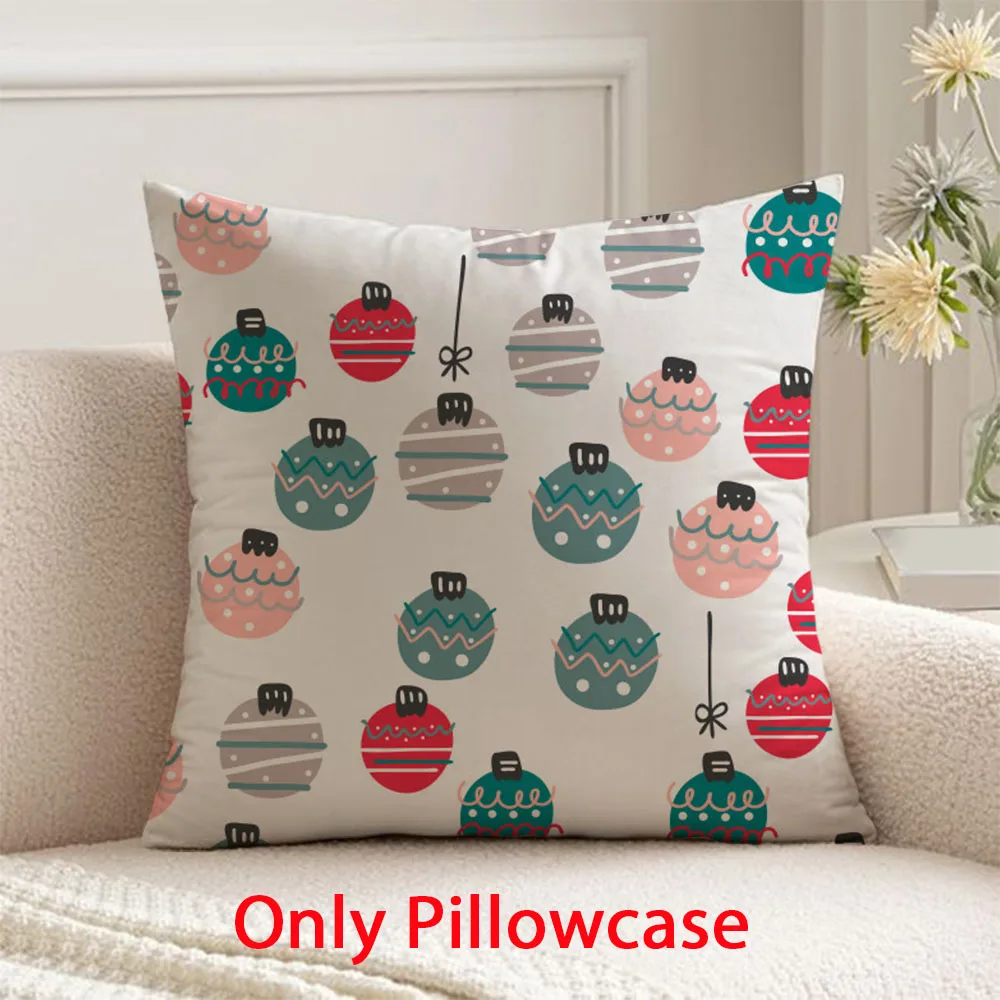 

Merry Christmas Pillow cover winter decorative 45x45 cushions cover for new year pillow case for Xmas Pillowcase