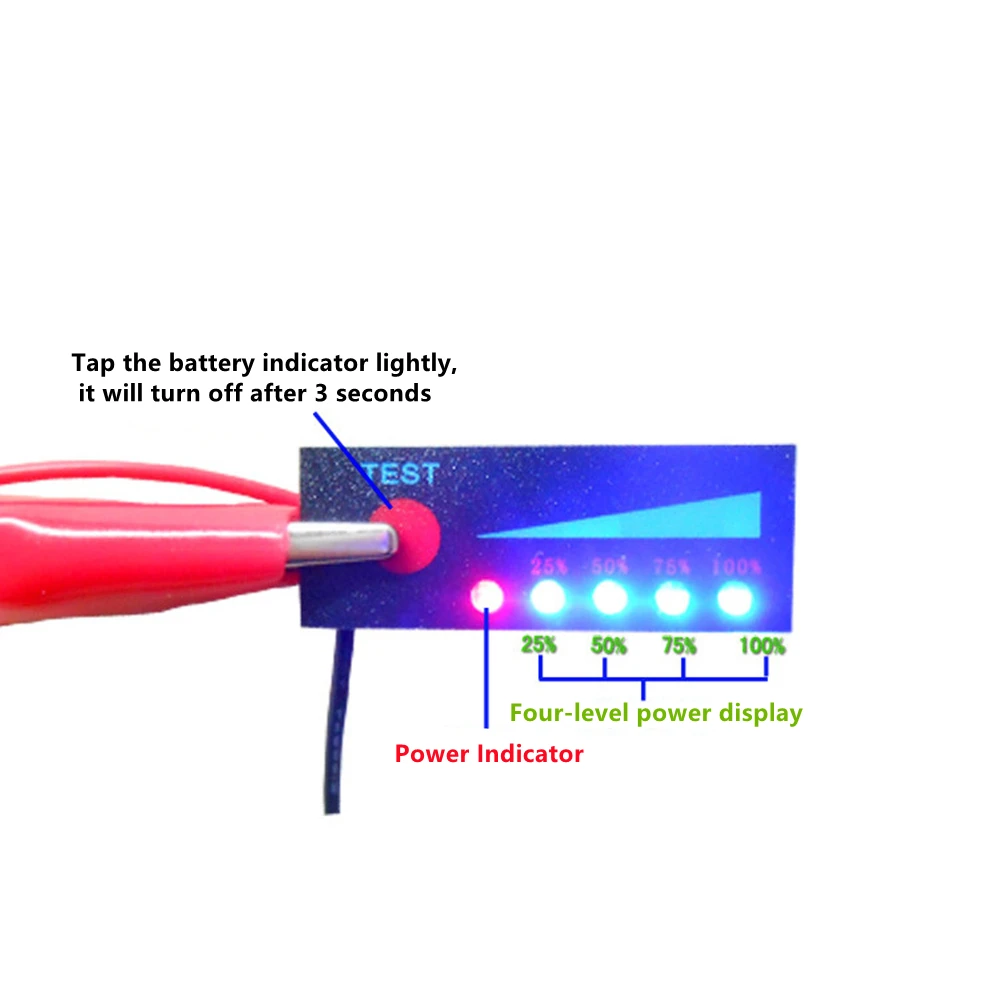 1S 2S 3S 4S 4.2V-16.8V Lithium Battery Li-po Li-ion Capacity Indicator Board Power Display Charging Charge LED Tester