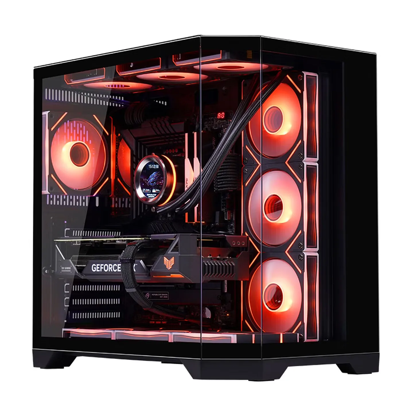 WJCOOLMAN Dreamer PLUS Full Side-Exposed Sea View Room ATX/MATX Desktop Computer Case Supports 360 Degree Water Cooling