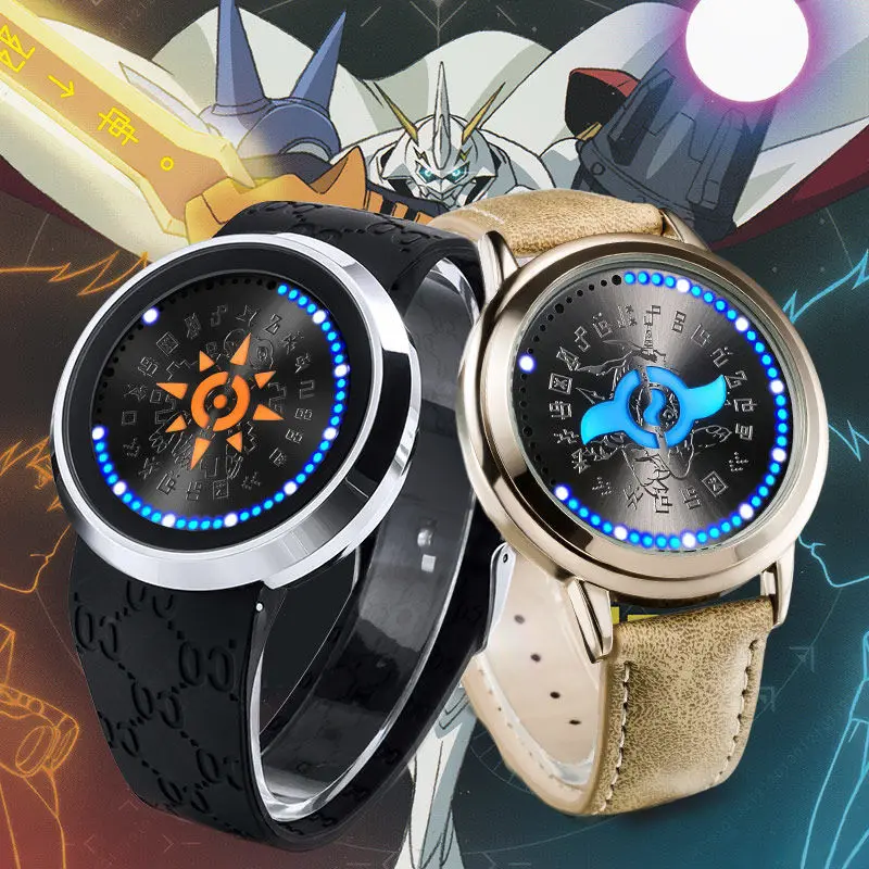 Digital Baby Animation LED Waterproof Watch Courage Friendship Badge Touch Screen Luminous Watches