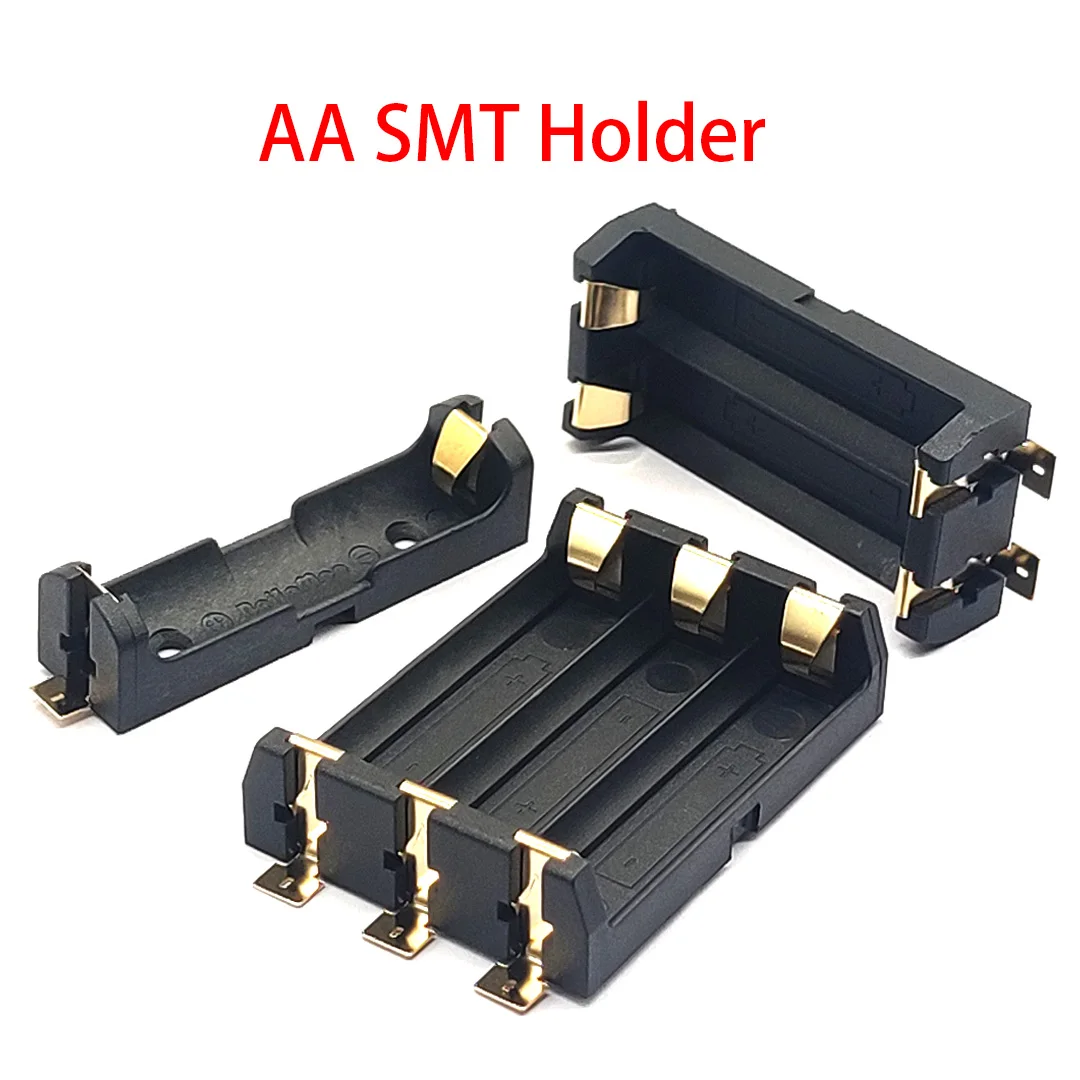 AA SMT SMD 1/2/3 Slot AA Battery Holder AA SMD Battery Box AA Battery Case 1.5V 3V