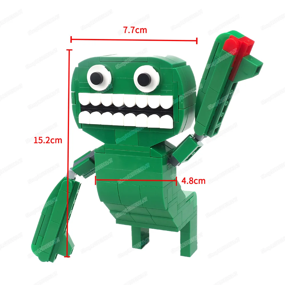 Green Big Guy Monster Building Block Assemble Figures Horror Kindergarten Mutations War Series Scenes Model Child Gifts Boy Toys