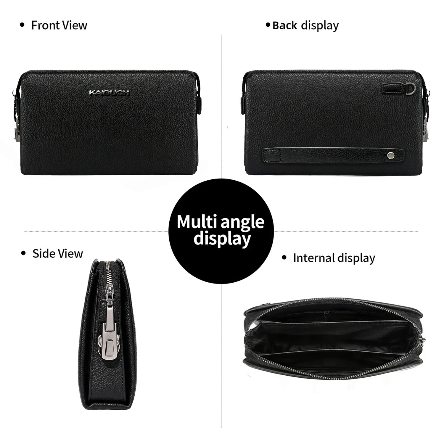 Мужской кошелек-клатч из искус – обзор и цена Leather Wallet Men