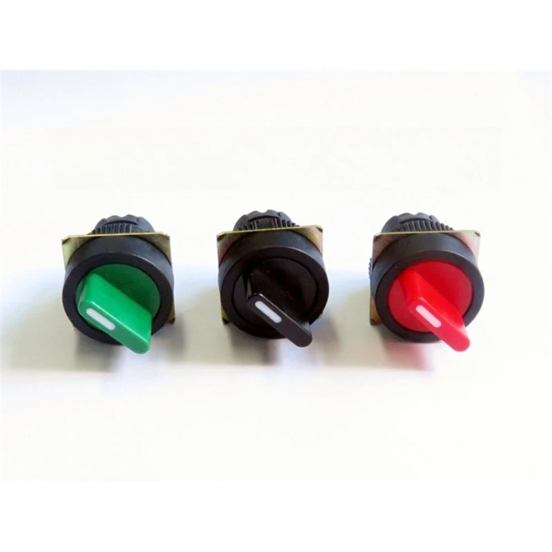 (Suitable for SHBS-221-M2 Taiwan Shanhe) Switching selector switch short handle 2-gear manual reset with NO/NC