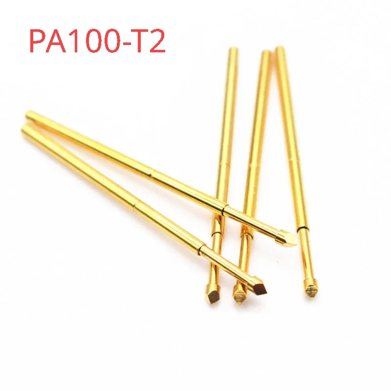 

100PCS Gold-plated PA100-T2 Spring Testing Needle with An Outer Diameter of 1.36mm and A Total Length of 33.35mm for Testing