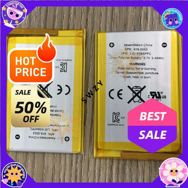 SWZY 930mAh 616-0553 / LIS1458APPC Li-Polymer Replacement Battery for IPod Touch 4th Generation 4 A1367 616-0551 Player Battery