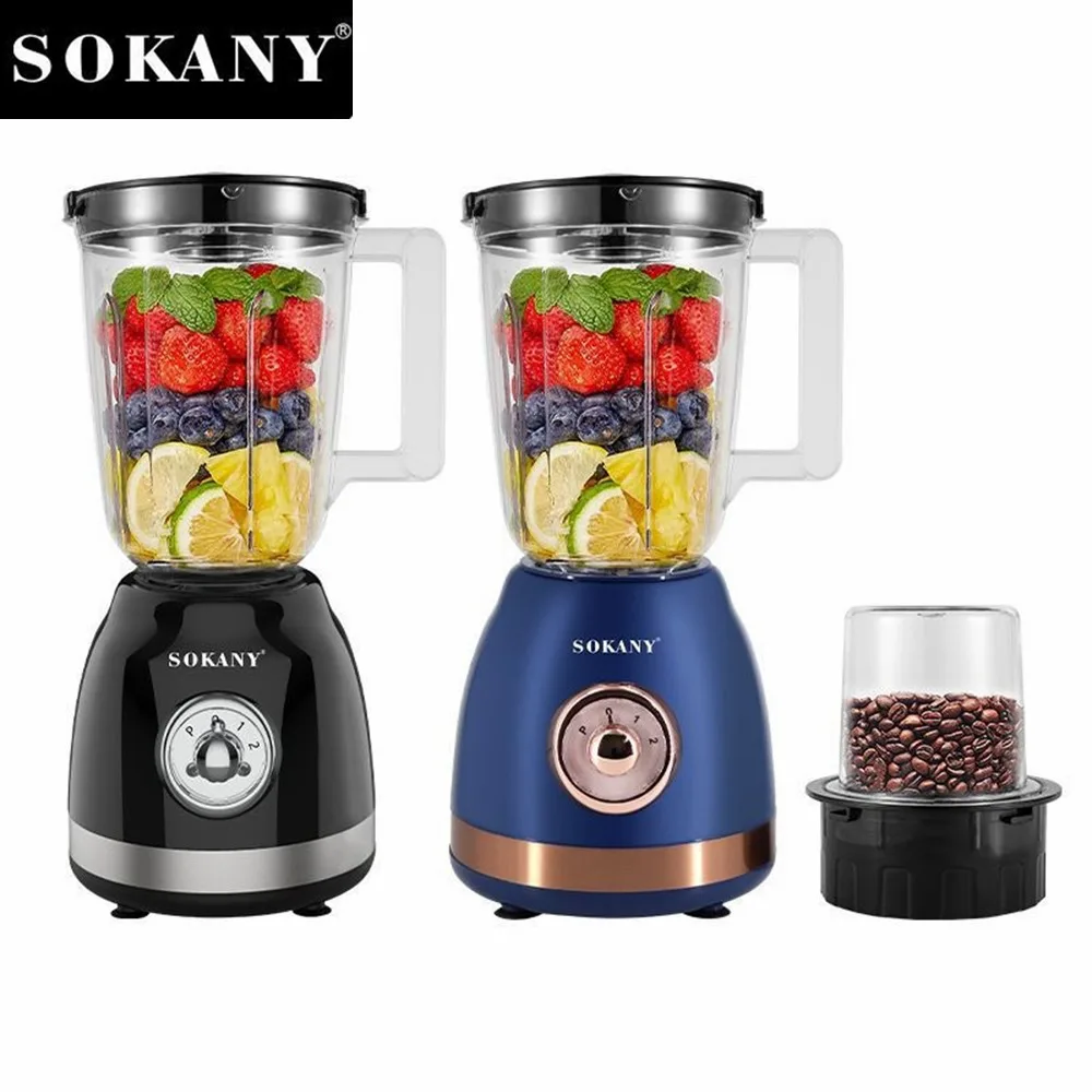 

2 In 1 Kitchen Portable Blender Mini Electric Fruit Juicer Mixer Machine Food Extractor Processors Coffee Bean Grinder 220V 믹서기