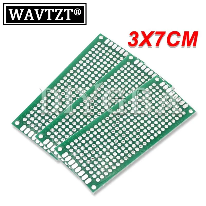 PUMUDDSY 3x7cm Double Side Prototype PCB Diy Universal Printed Circuit Board New