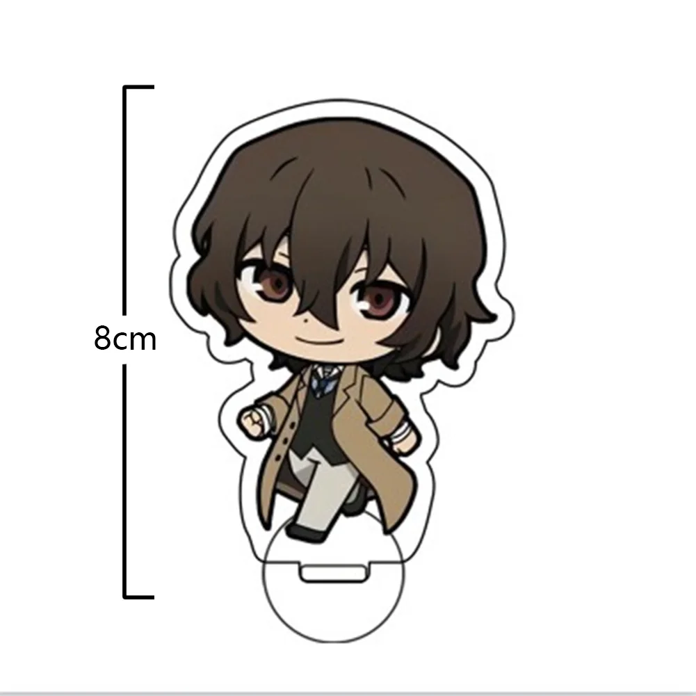 Pannello acrilico Ornamenti Acrilico Stand Doll BSD Dazai Osamu Nakahara Chuuya Anime Figura Modello Piastra Desktop Decorare Regali di Natale