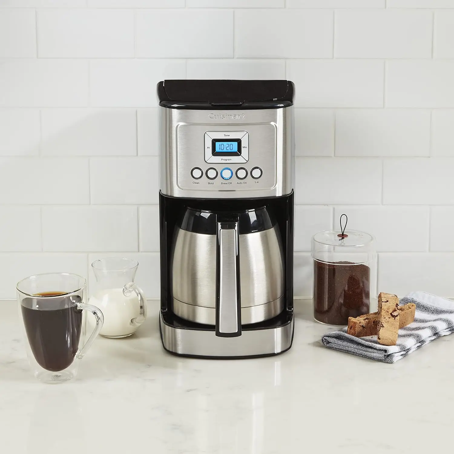 Cuisinart 12-Cup Coffee Maker, Programmable PerfecTemp Thermal Carafe Coffee Machine with 1-4 Cup Setting, Brew Strength Control