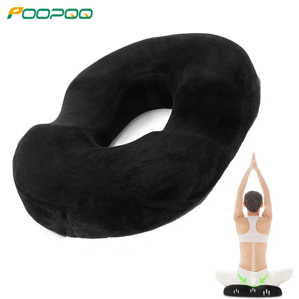 

1PC Donut Pillow Hemorrhoid Tailbone Cushion – Large Black Cushion Pain Relief Coccyx, Prostate, Sciatica, Pelvic Floor