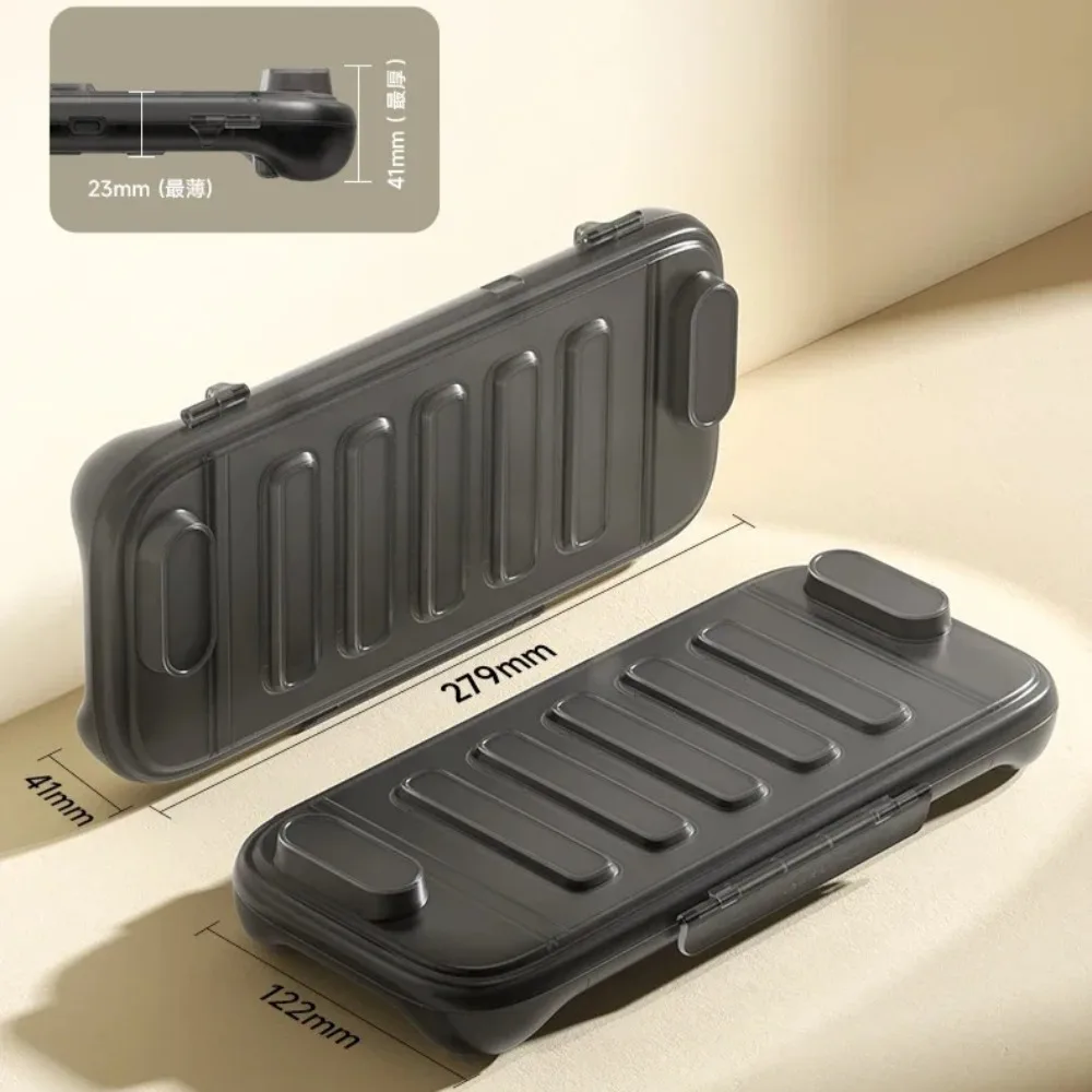 JSAUX Switch2 غلاف حماية صلب لوحدة التحكم في الألعاب ملحقات الألعاب شفافة متكاملة NS2 غلاف من السيليكون حزمة هدية #2