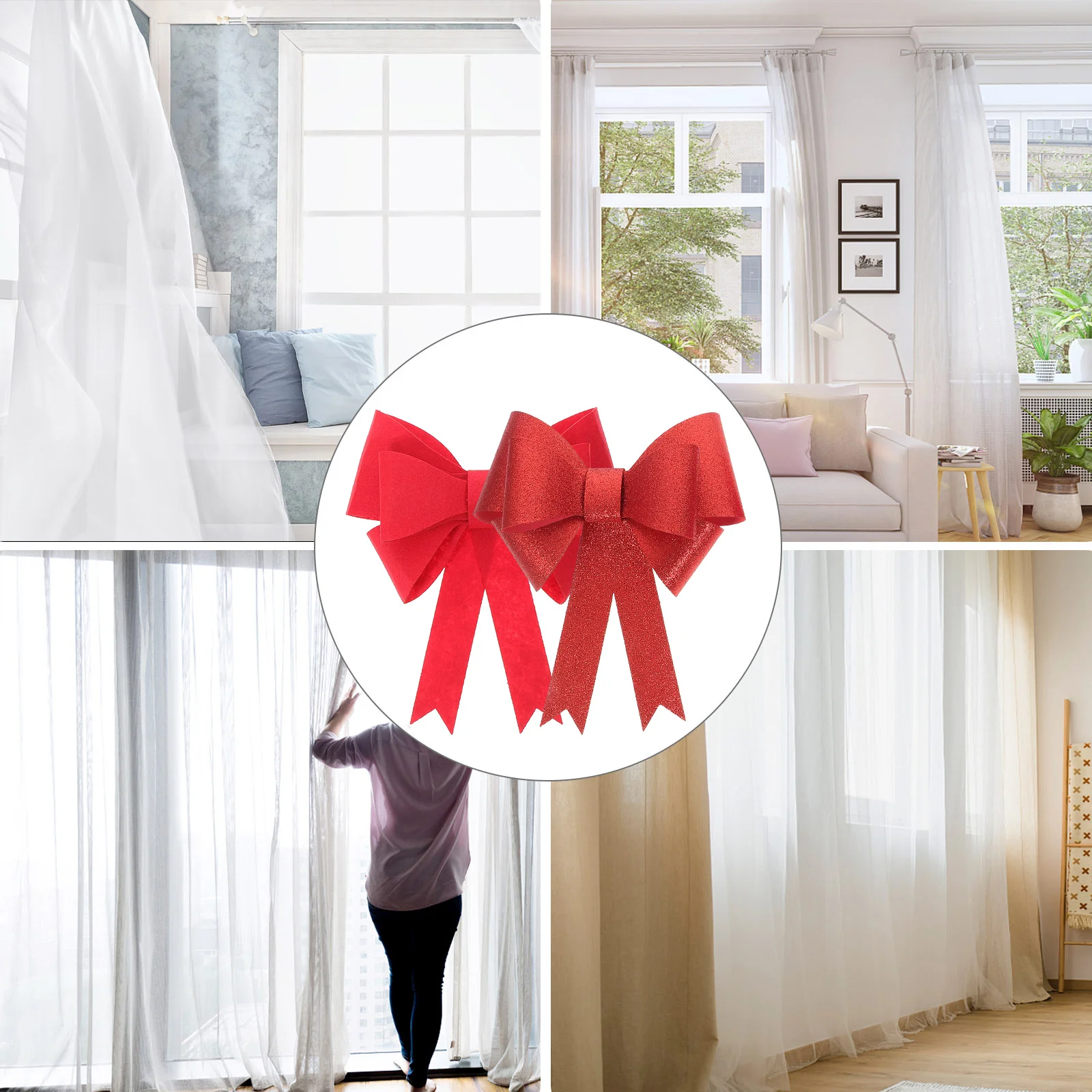 2 قطعة ستارة Holdbacks تصميم القوس الأنيق حزام آمن قوي لغرفة المعيشة غرفة نوم نافذة شير الستائر ديكور المنزل #6