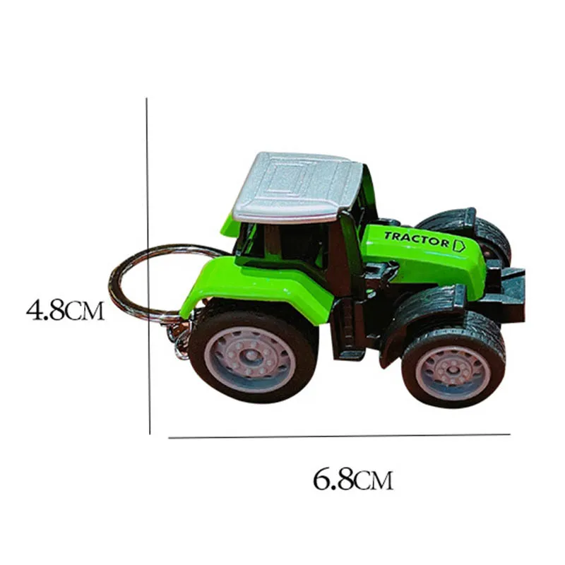 LLavero de juguete para coche de granja de simulación de aleación, colgante creativo y realista para coche de granja, mochila colgante para coche, regalos pequeños