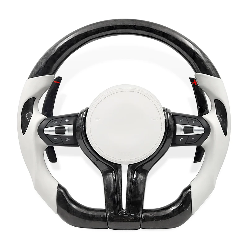 Forged Carbon Car Steering Wheel for BMW F01 F06 F10 F11 F12 F30 F32 F33 F34 F36 F20 F22 F80 F82 E90 E91 E92 E60 M3 M4 M5 M6