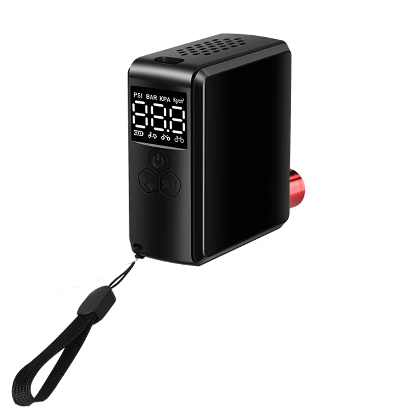 無料カスタムロゴ入りミニ充電式ワイヤレス電動携帯自転車タイヤインフレーターエアコンプレッサーボールサイクルポンプ