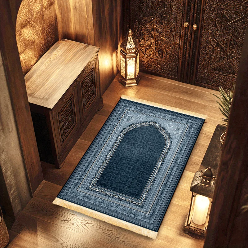 VIKAMAThe Islamic prayer mat is suitable for Muslim worship, foldable, and suitable for home use, travel, and secondary pilgrima