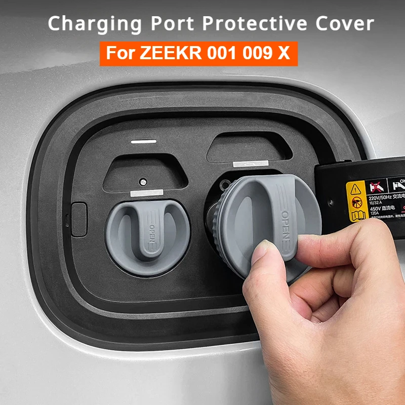 For ZEEKR 001 009 X Charging Port Protective Cover Silicone Magnetic Suction Waterproof Protective Cover for ZEEKR 001 009 X