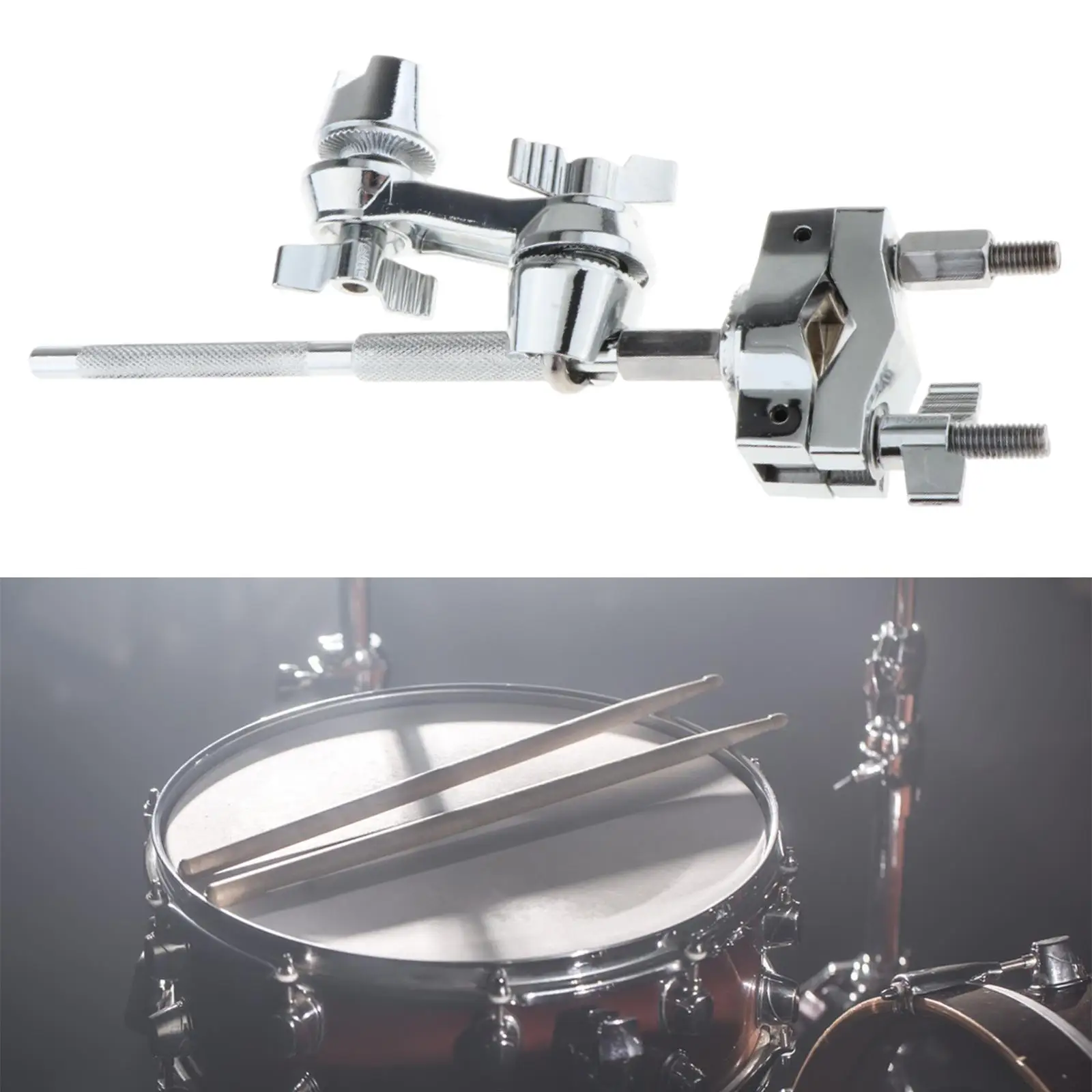 Drum Set Clamp Percussion Instruments Supplies Robuster, verstellbarer, vielseitiger Drumhalter für Auftritte, Anfänger, Studenten